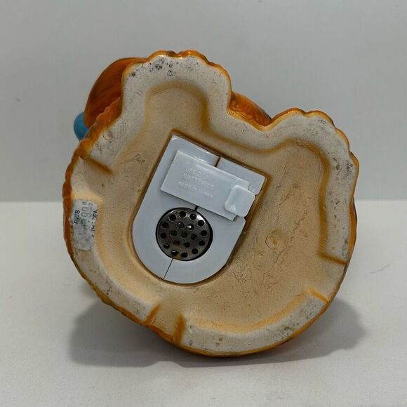 Vintage 90’s Teddy Bear Musical Piggy Bank Baseball Theme Hand Painted 7 1/2” H - Picture 7 of 9